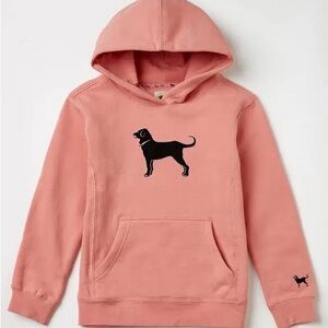 Black Dog Hoodie in Pink, New, No stains or holes